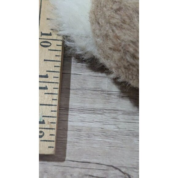 Vintage Plush Saint Bernard Dog Stuffed Animal 10-Inch tan brown - Picture 5 of 10